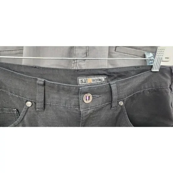 Women's 5.11 Tactical Straight Leg Pants Grey Black Lot Of 2 Size 6 - Picture 5 of 11